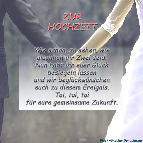 Kurz Hochzeitskarte Spruch Hochzeit