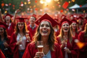 Herzlichen Glückwunsch zum Abitur - Zeit zu feiern