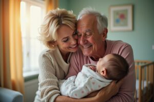 Herzlichen Glückwunsch zum Enkelkind!